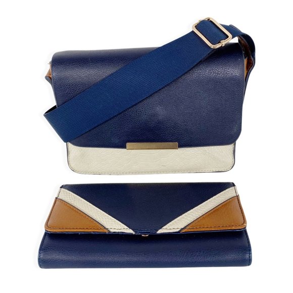 Mia & Luca Handbags - Mia & Luca Crossbody Saddle Bag and Trifold Wallet